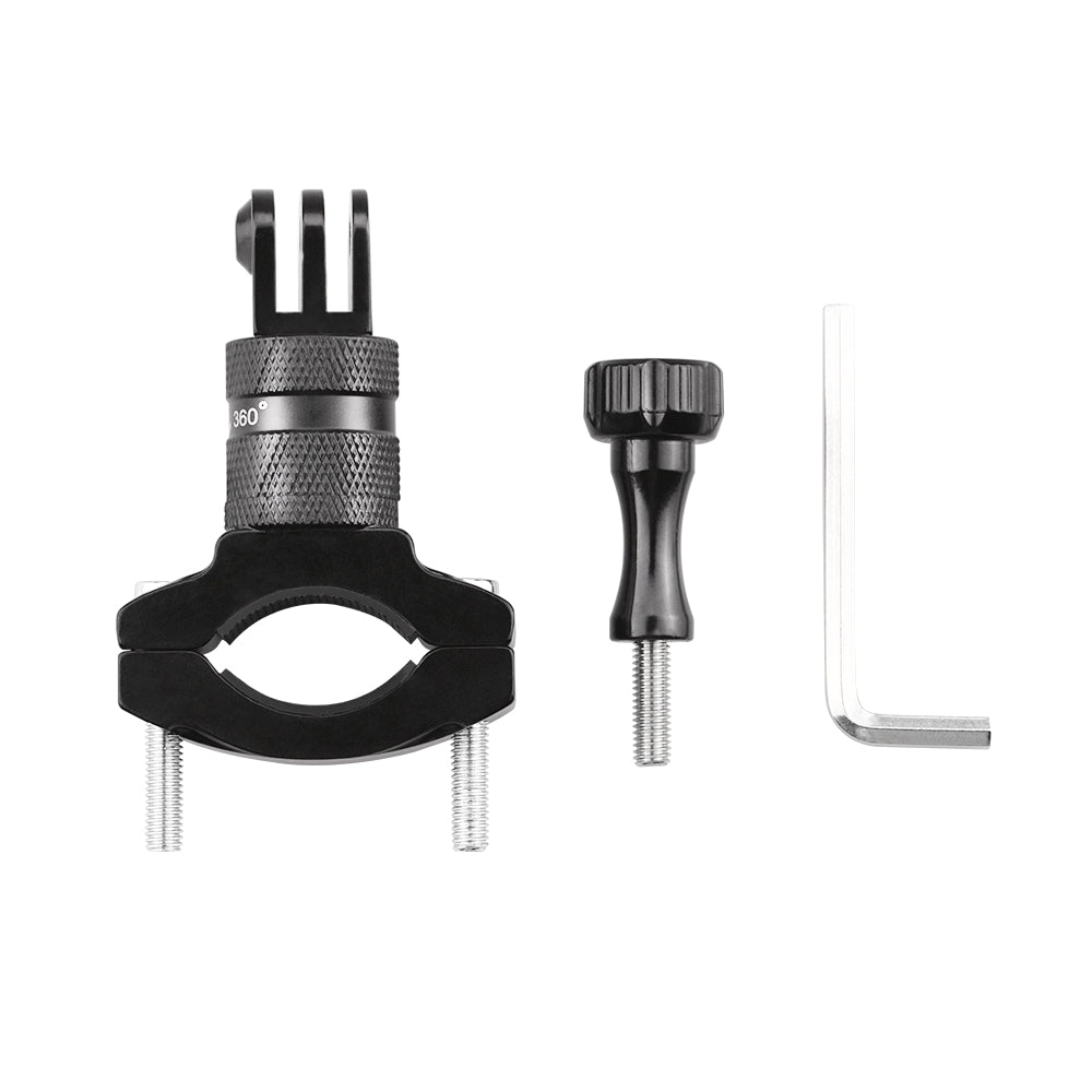 Bicycle Motorcycle Handlebar Aluminum Clip Bracket Holder for Osmo Action/GoPro Hero 5 6 7 8 Sports Camera