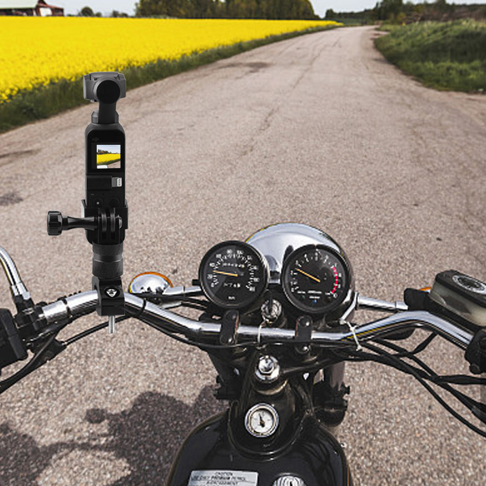 Bicycle Motorcycle Handlebar Aluminum Clip Bracket Holder for Osmo Pocket Gimbal Camera