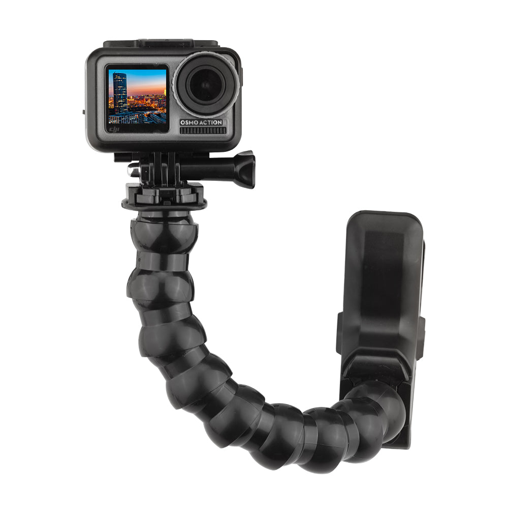 Clamp Mount with Flexible Adjustable Gooseneck for GoPro Hero 8 7 6 5 Sjcam Yi 4K Action Camera Tripod Accessory