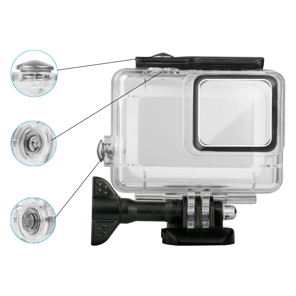 Waterproof Diving Protective Frame Case for GoPro Hero 7 Silver/White Sports Camera