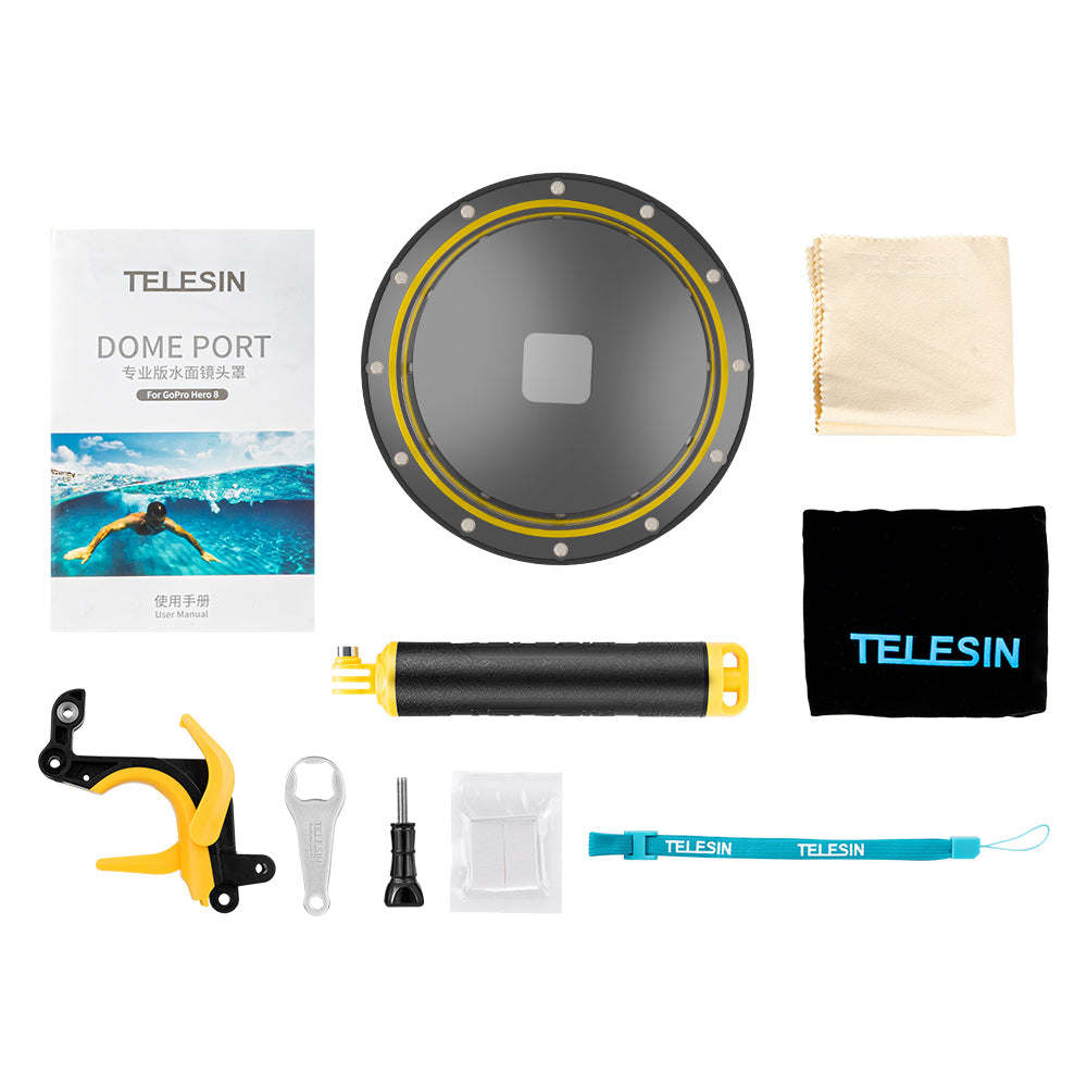 30M Waterproof Diving Housing Case with Floating Handle Trigger for GoPro Hero 8 Camera