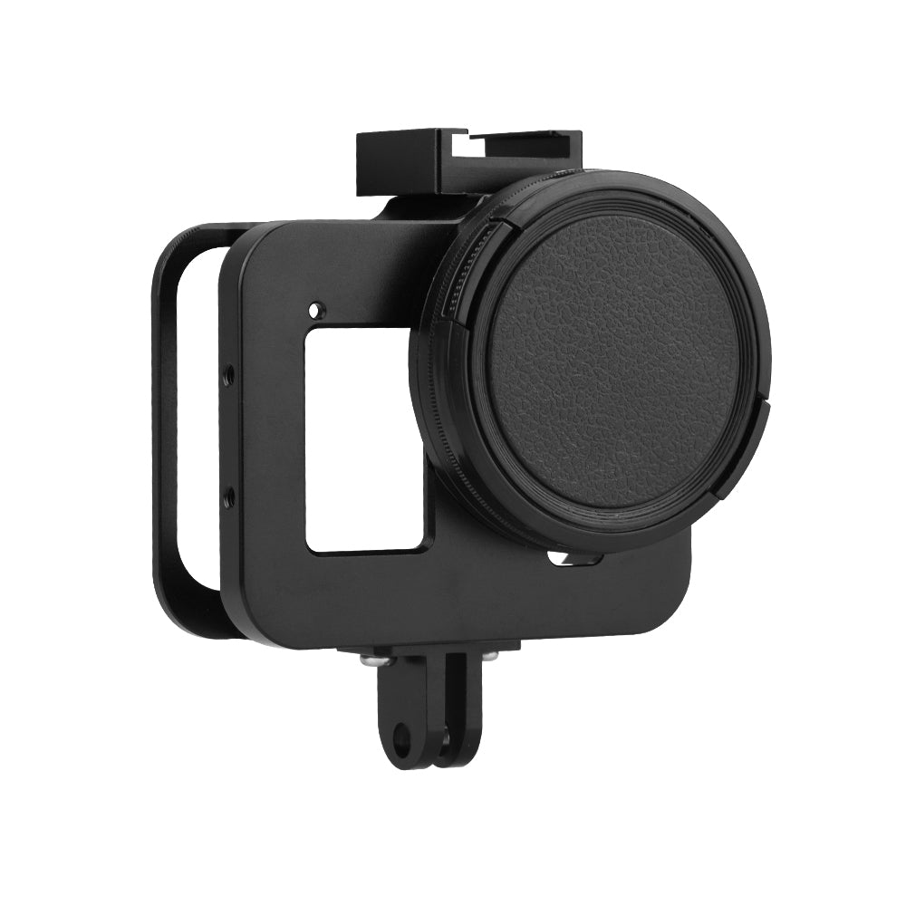 Panoramic Sports Camera External Fill Light Microphone Metal Cage for GoPro Hero 8