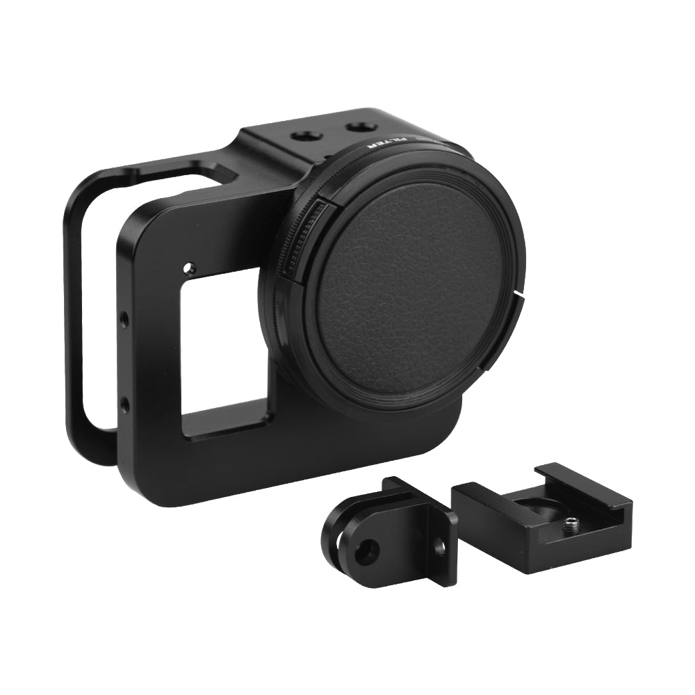 Panoramic Sports Camera External Fill Light Microphone Metal Cage for GoPro Hero 8