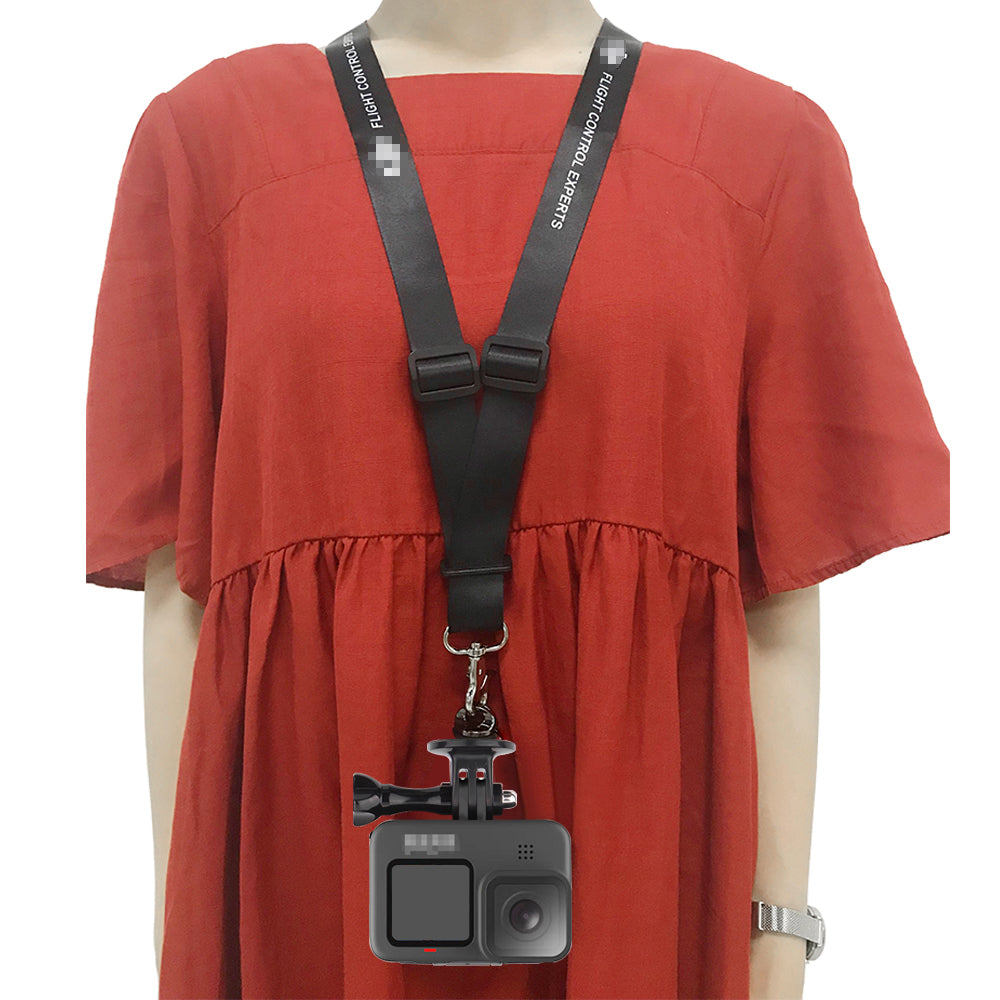 Neck Strap Lanyard Sling with Quick Release Buckle for GoPro Hero 9 - Black