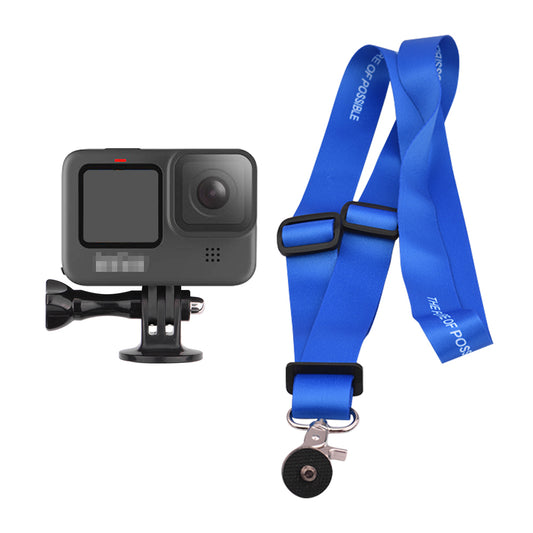 Neck Strap Lanyard Sling with Quick Release Buckle for GoPro Hero 9 - Blue