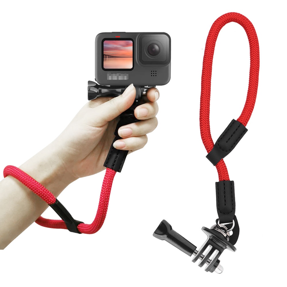 Safety Hand Strap Lanyard Sling Handheld Adapter for GoPro Hero 9 - Red