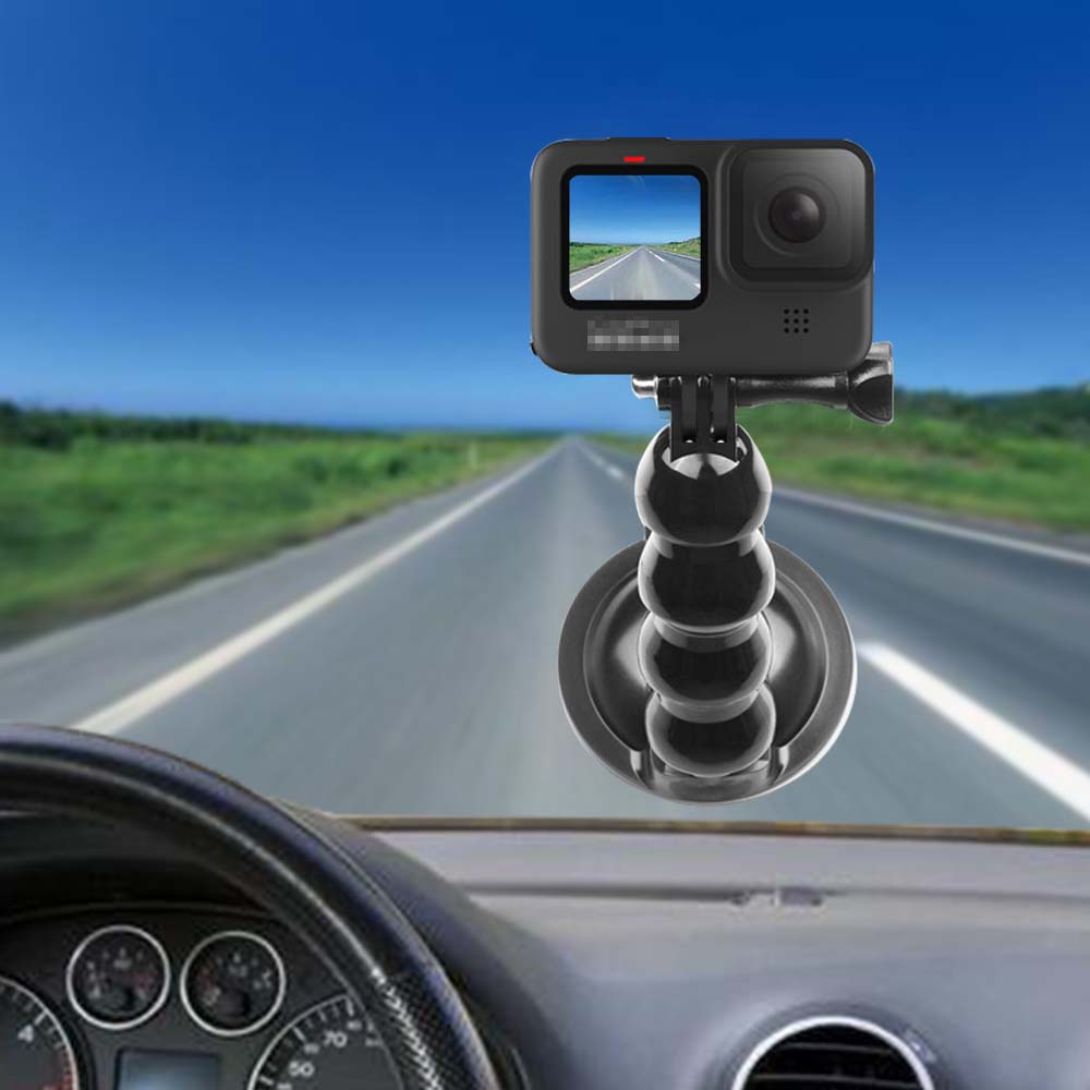 Car Bracket Holder Suction Cup Adapter Driving Recorder Ball Head Tripod for GoPro Hero 9