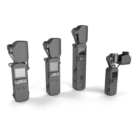 STARTRC 5-in-1 Gimbal Base Handle Anti-drop Silicone Case for DJI Pocket 2 - Black
