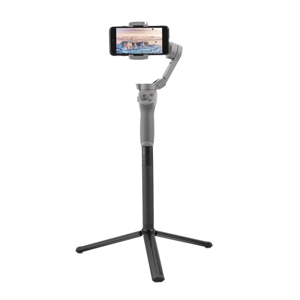 Aluminum Alloy Telescopic Handheld Gimbal Stabilizer Extension Stick with Tripod for DJI Feiyu Zhiyun Moza