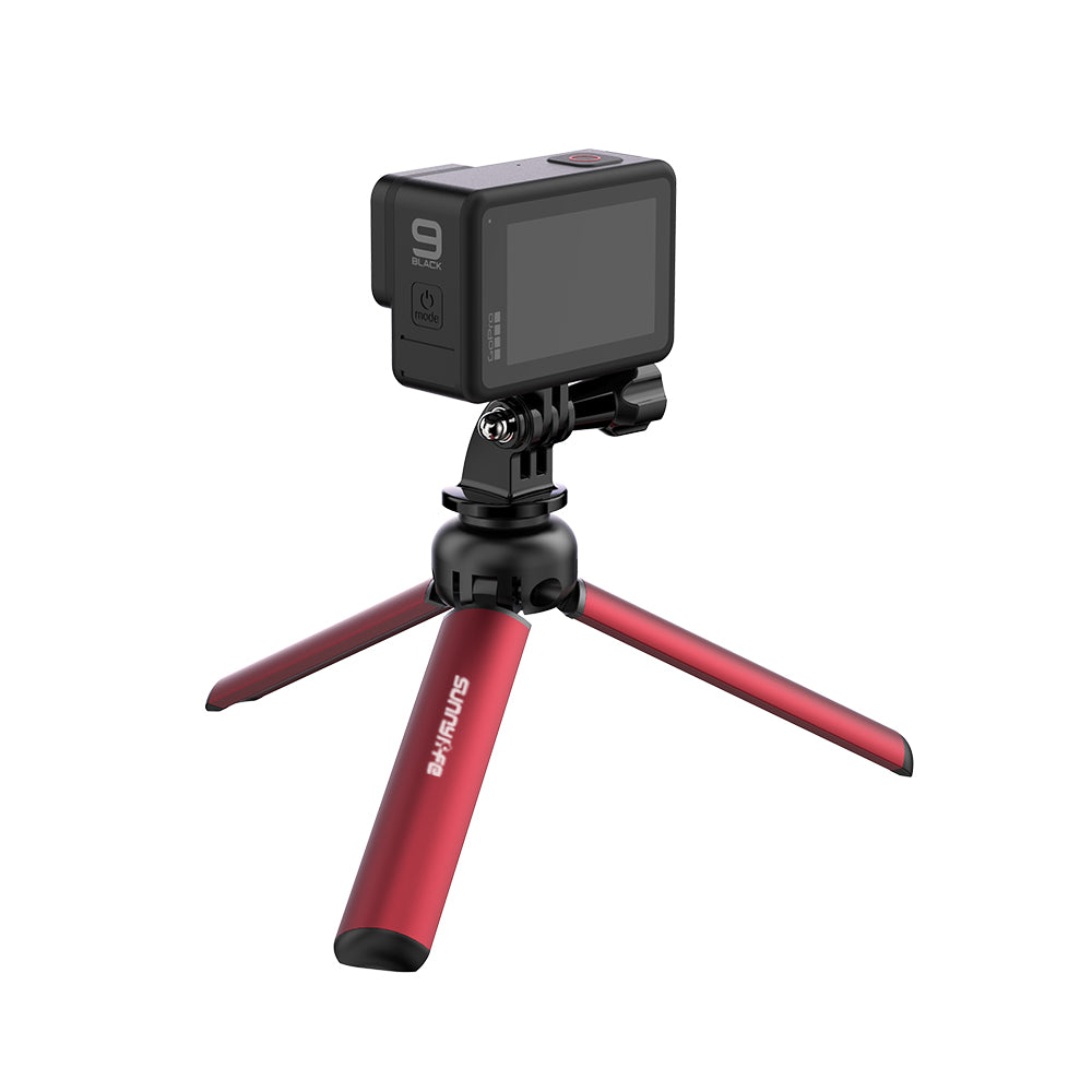 SUNNYLIFE Universal Aluminum Alloy Tripod for Action Camera, 13cm - Red
