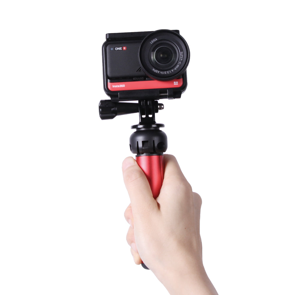 SUNNYLIFE Universal Aluminum Alloy Tripod for Action Camera, 13cm - Red