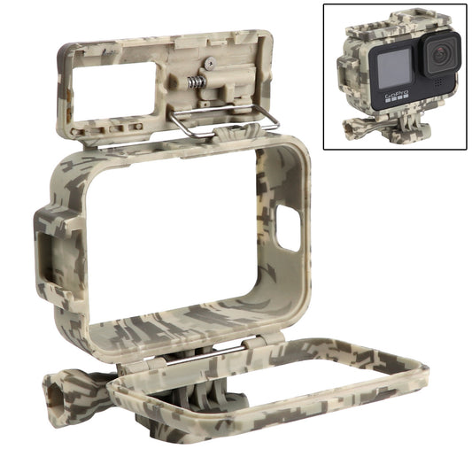 Camouflage Pattern Frame Mount Housing Case for GoPro Hero 9