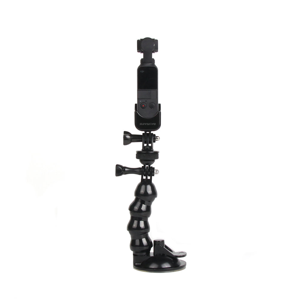 Sports Camera Expansion Bracket Adapter with Car Sucker Mount for DJI Osmo Pocket 2