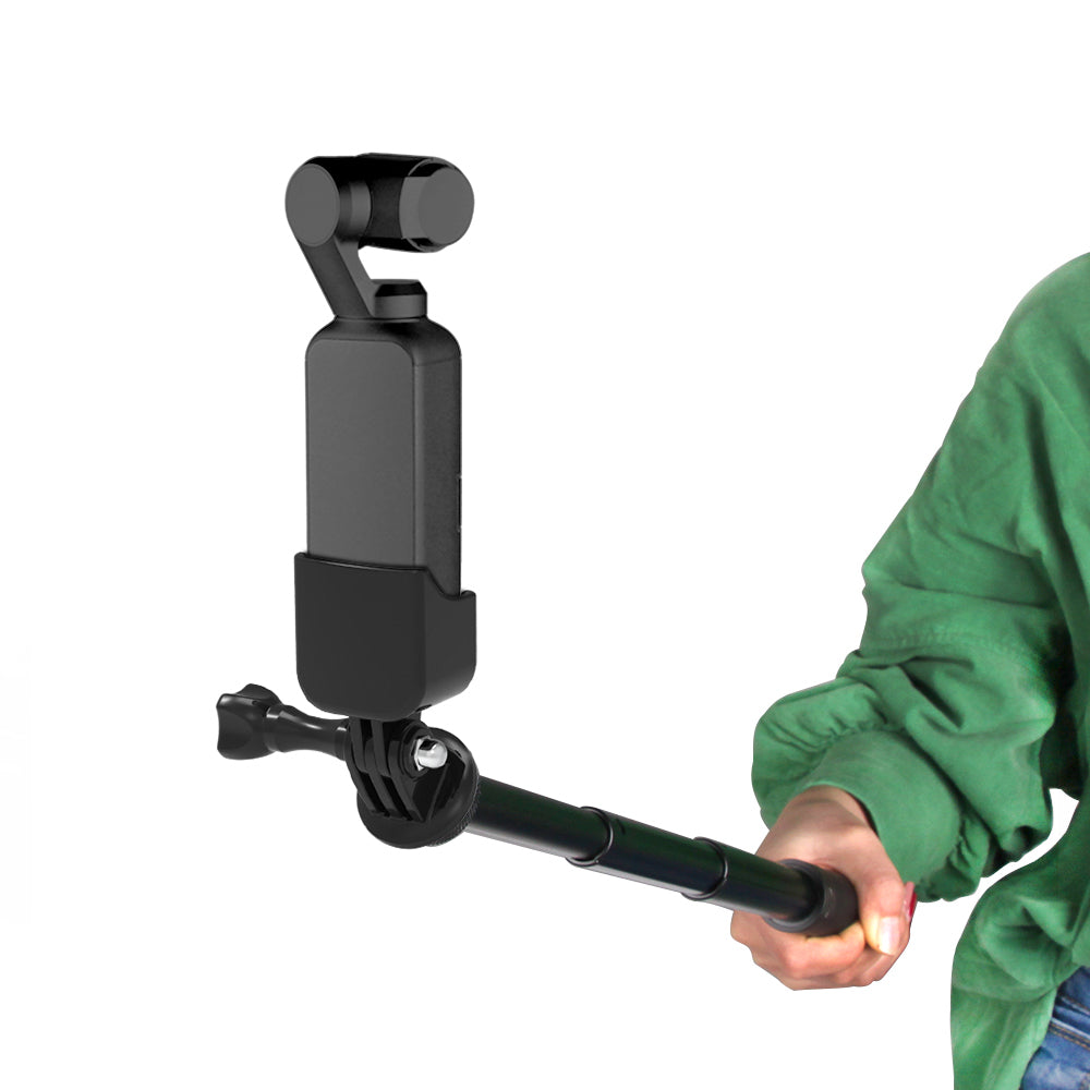 Sports Camera Expansion Bracket Adapter with Handheld Extension Rod for DJI Osmo Pocket 2