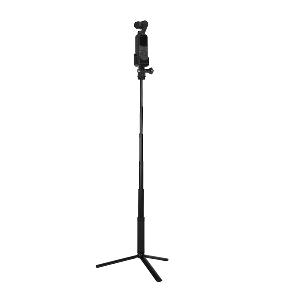 Sports Camera Expansion Bracket Adapter with Handheld Extension Rod and Tripod for DJI Osmo Pocket 2