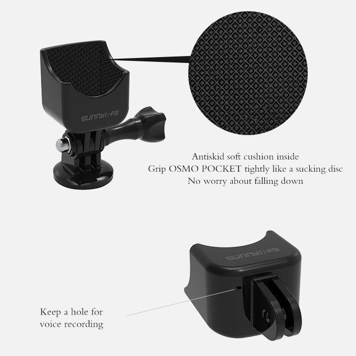 Multifunction Sports Camera Expansion Bracket Frame with Adapter for DJI Osmo Pocket 2
