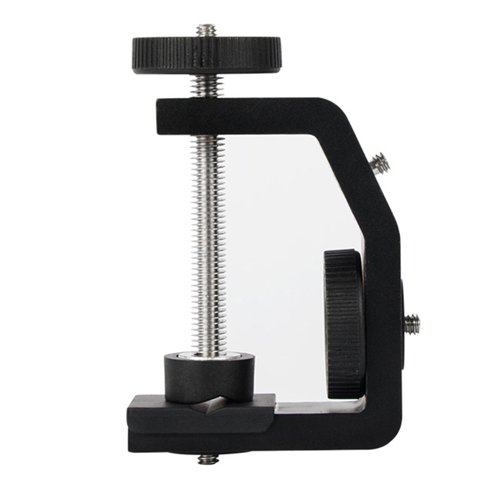 C Clamp with 1/4&quot; Screw Adjustable Camera Mount Bracket for Photo Studio Photography DSLR Video Light, Size: L