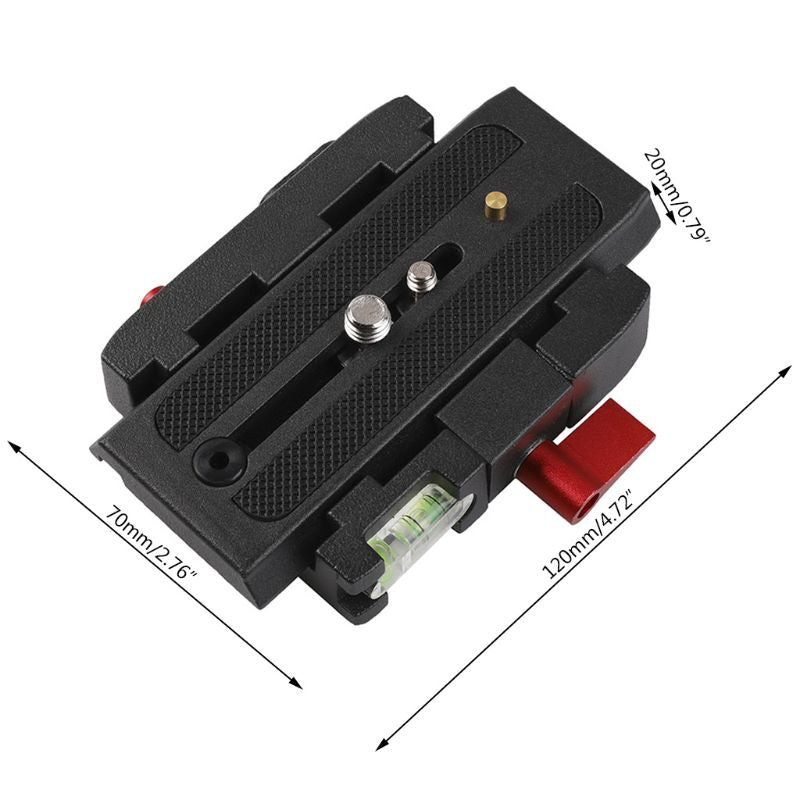 P200 Aluminum Alloy Quick Base Plate Holder Adapter for Manfrotto 577 501 500AH 701HDV Q5 Camera Tripod Accessory kit
