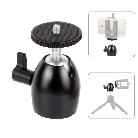 Q39 DSLR Camera 360 Degree Swivel Mini Ball Head 1/4&quot; Screw Monopod Light Stand Mount Adapter