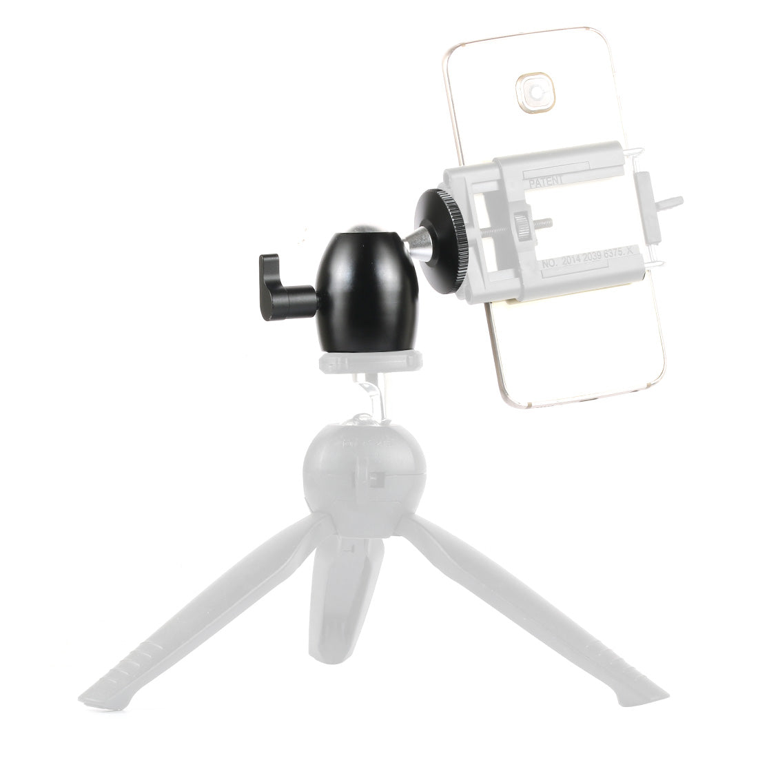 Q39 DSLR Camera 360 Degree Swivel Mini Ball Head 1/4&quot; Screw Monopod Light Stand Mount Adapter