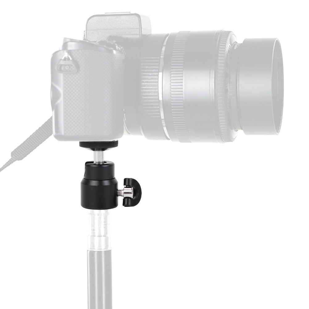 360 Degree Rotating 1/4inch Mini Ball Head Bracket for Tripod Monopod Sports Camera