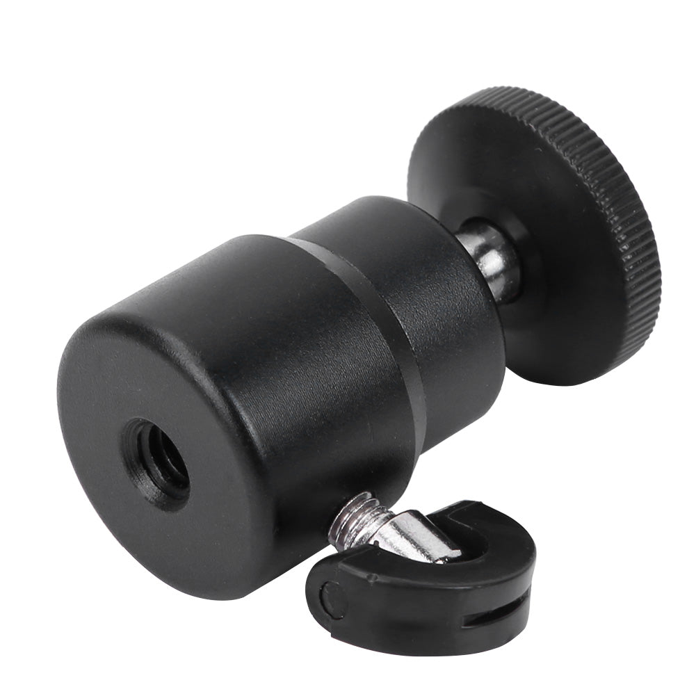 360 Degree Rotating 1/4inch Mini Ball Head Bracket for Tripod Monopod Sports Camera