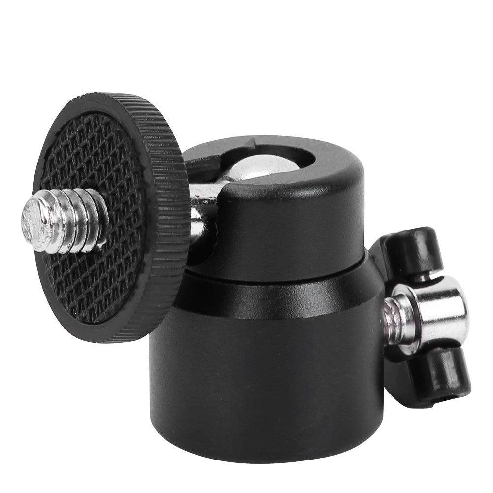 360 Degree Rotating 1/4inch Mini Ball Head Bracket for Tripod Monopod Sports Camera