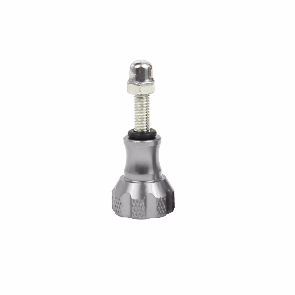 3pcs Aluminum Alloy Long Short Thumb Knob Screws Nut for GoPro Hero Black 8 7 6 5 4 SJcam EKEN YI 4K - Silver