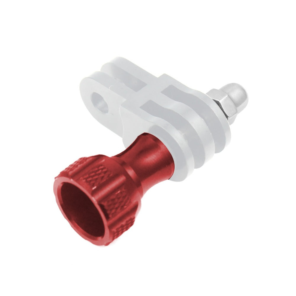 3pcs Aluminum Alloy Long Short Thumb Knob Screws Nut for GoPro Hero Black 8 7 6 5 4 SJcam EKEN YI 4K - Red