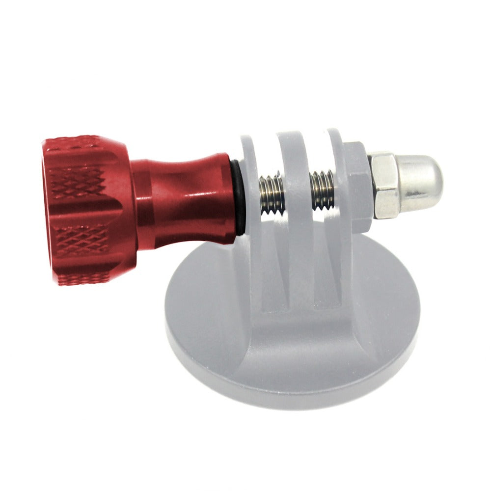 3pcs Aluminum Alloy Long Short Thumb Knob Screws Nut for GoPro Hero Black 8 7 6 5 4 SJcam EKEN YI 4K - Red