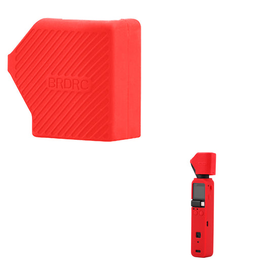 Lens Protective Cover Silicone Cap for DJI OSMO Pocket 2 - Red