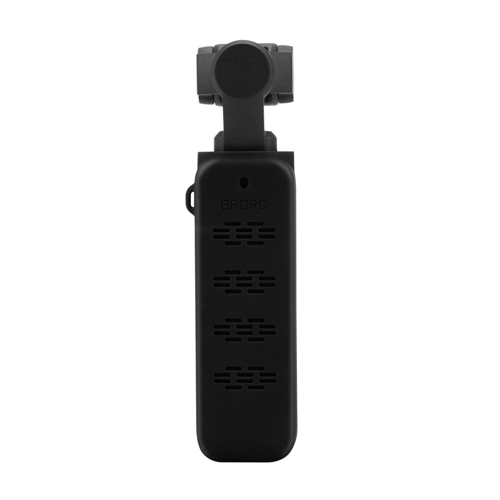 Silicone Case Body Protection Cover Pocket with Hand Strap for OSMO Pocket 2 - Black