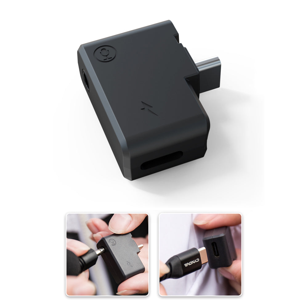 CYNOVA for Insta360 ONE X2 Charging Audio Adapter [3.5mm Audio + USB-C Port] EWB8342