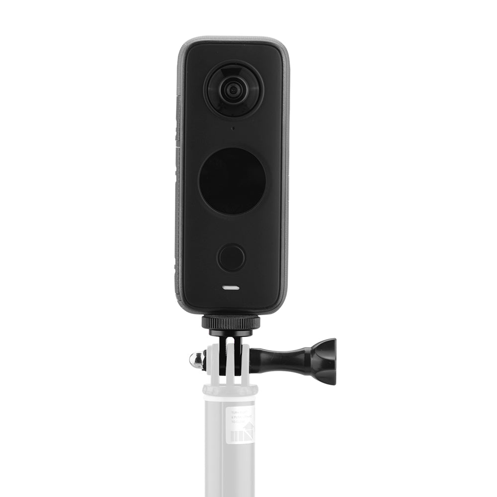 Uniqkart for Insta360 ONE X2/X Panoramic Camera Adapter Conversion Head + Long Screw - Black