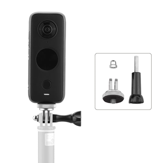 Uniqkart for Insta360 ONE X2/X Panoramic Camera Adapter Conversion Head + Long Screw - Silver