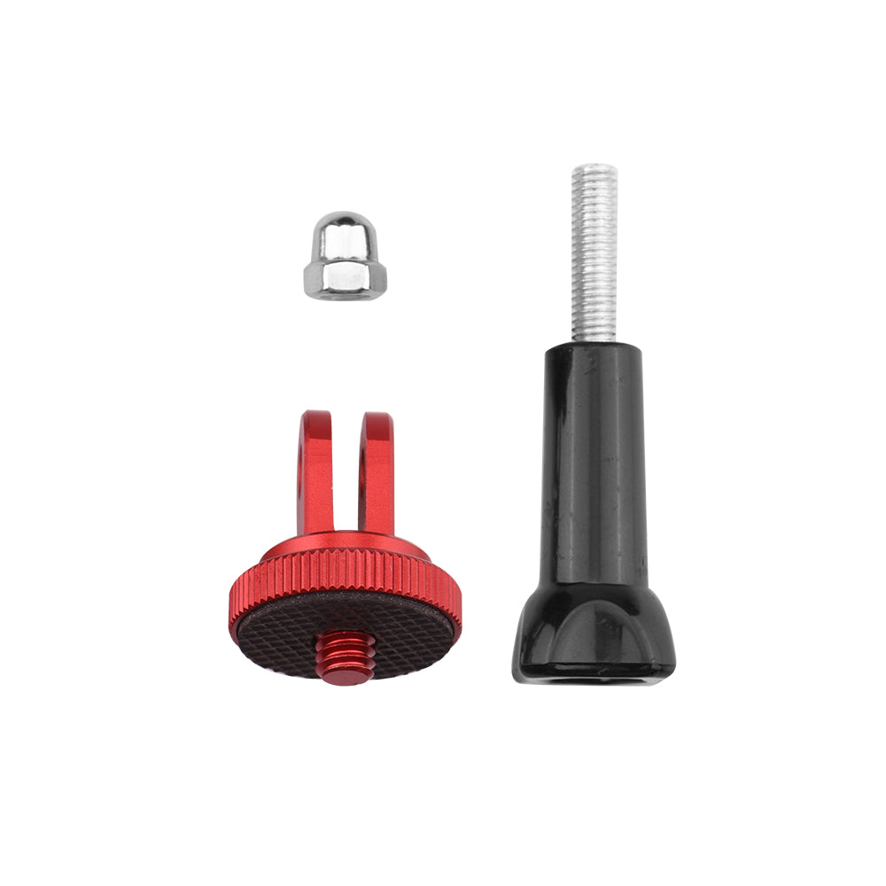 Uniqkart for Insta360 ONE X2/X Panoramic Camera Adapter Conversion Head + Long Screw - Red