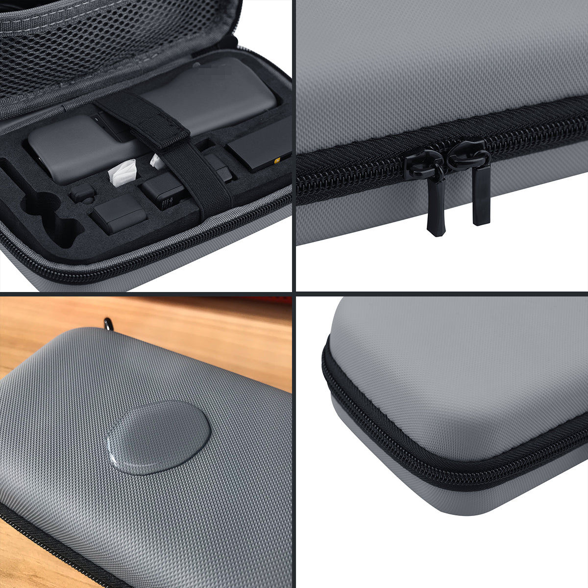 Portable Mini Carrying Case PU Leather Hard Shell Bag Storage Box for DJI Osmo Pocket 2 Camera Accessories