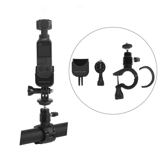 Adapter Mount + Bicycle Holder Clamp Clip Standard for DJI OSMO Pocket 2 Handheld Gimbal Camera