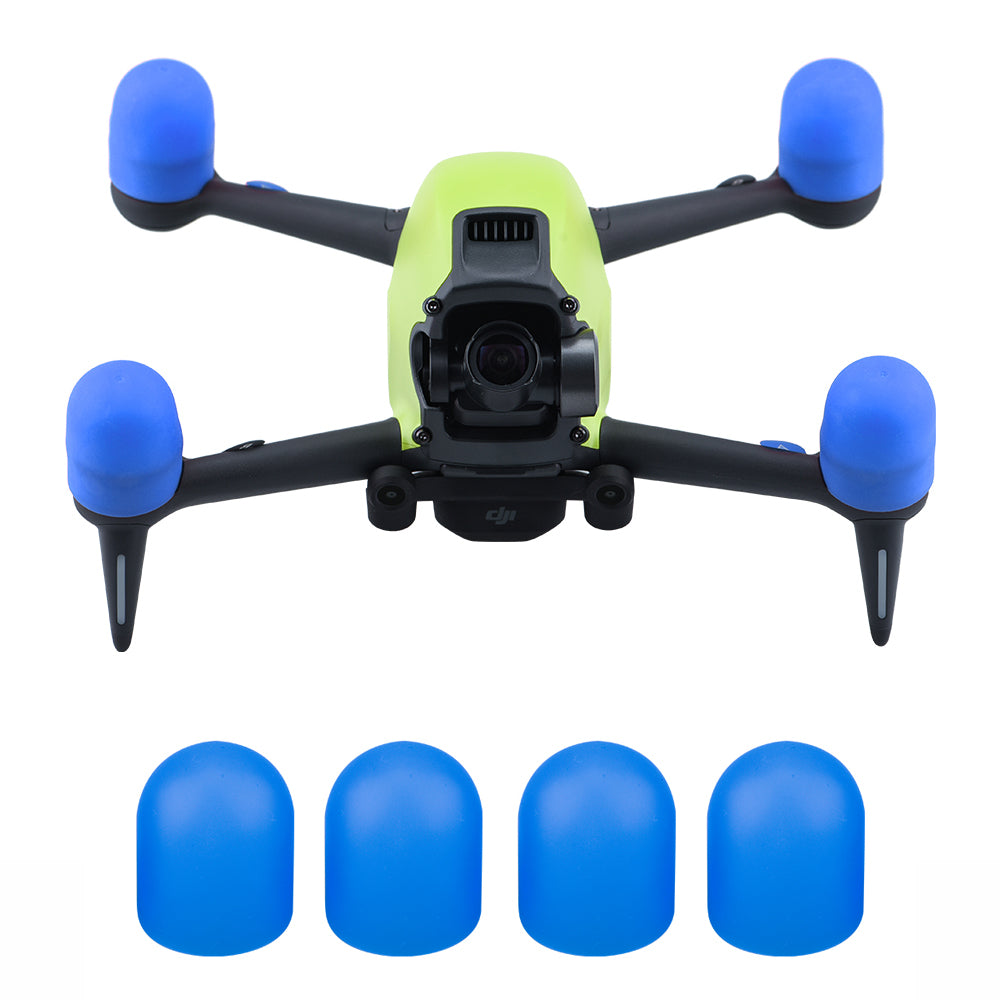 4pcs EWB8432 Motor Protective Cover Cap for DJI FPV Combo Drone Engine Dust-proof Protector - Blue