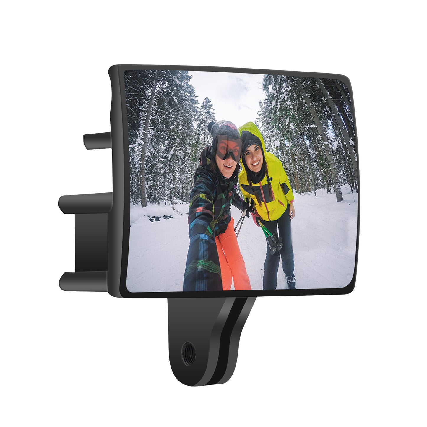 Uniqkart FLW354 Selfie Vlog Mirror Vlogging Flip Screen Cold Shoe Mount for Go Pro Hero Action Camera