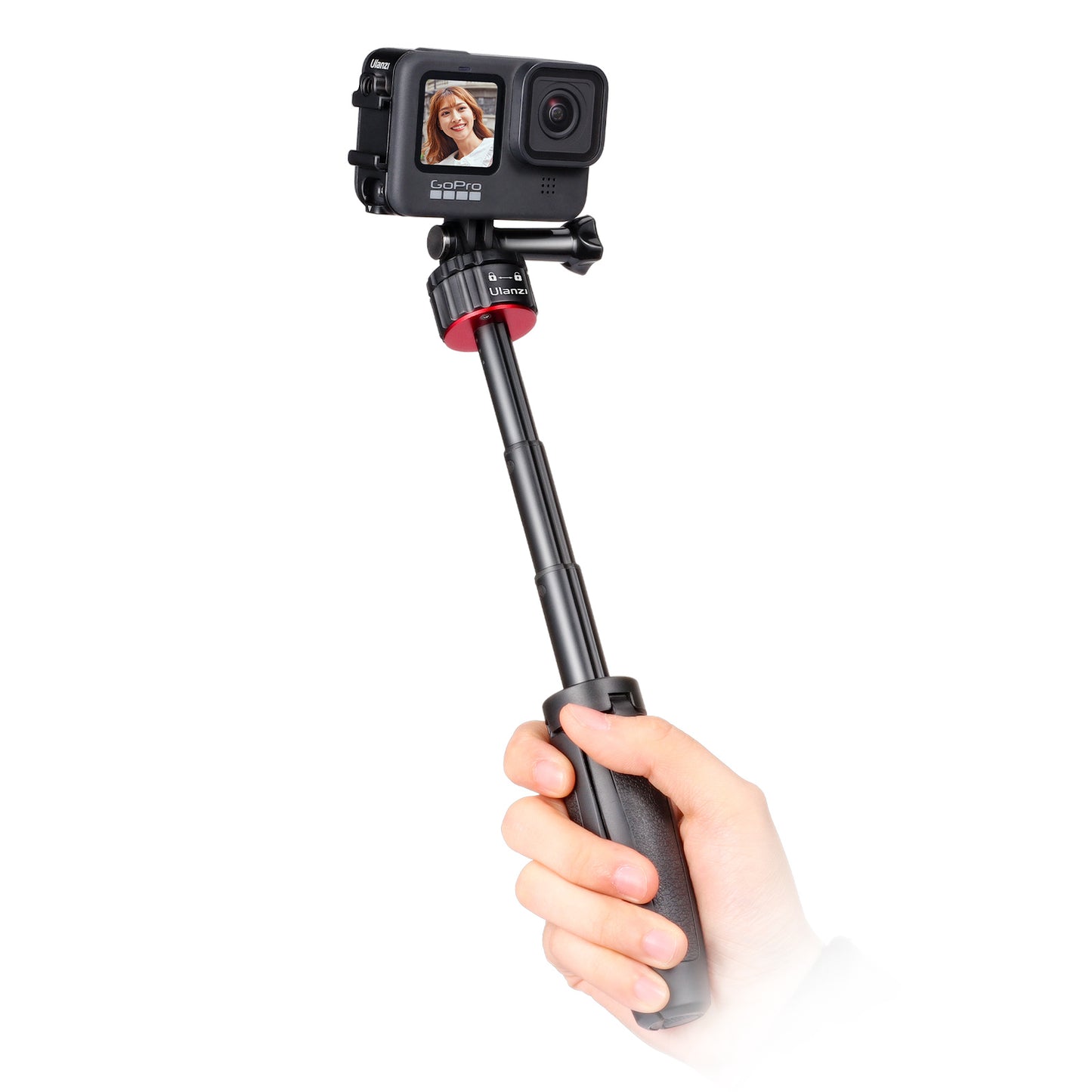 Uniqkart GO-QUICK Mini Tripod Monopod Selfie Stick with Magnetic Quick Release Adapter Mount Holder Base