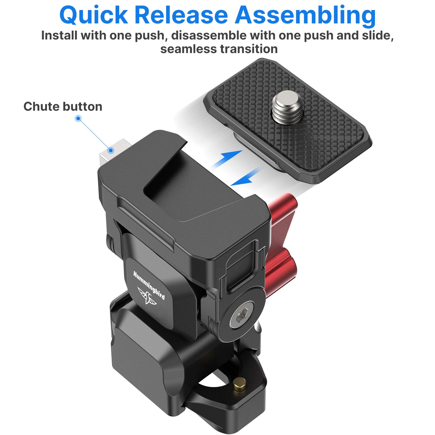 Uniqkart R082 Hummingbird Quick Release Mount Tripod Ballhead Quick Switch Release System Kit