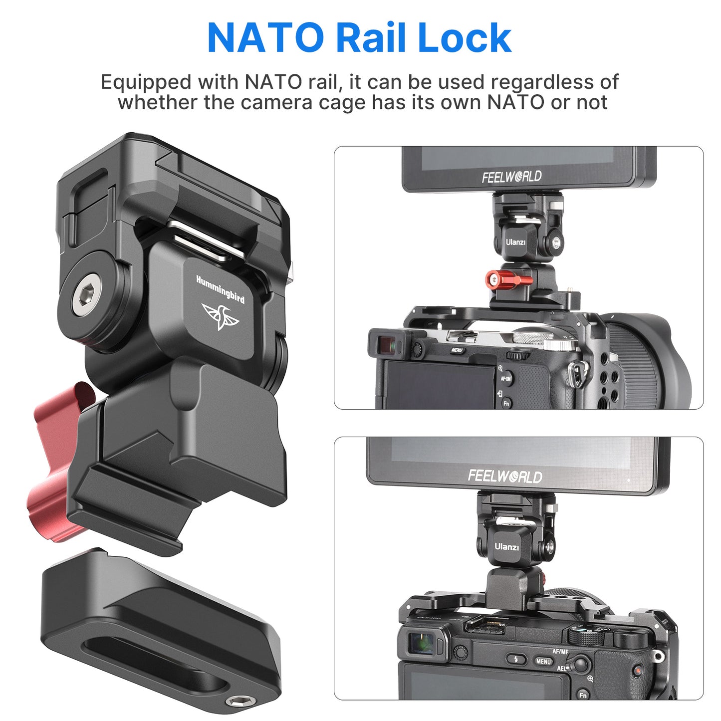 Uniqkart R082 Hummingbird Quick Release Mount Tripod Ballhead Quick Switch Release System Kit