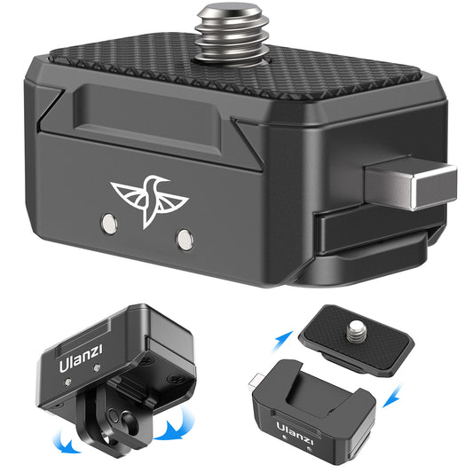 Uniqkart R072 Hummingbird Quick Release Mount Tripod Ballhead Quick Switch System for DSLR SLR Phone Camera