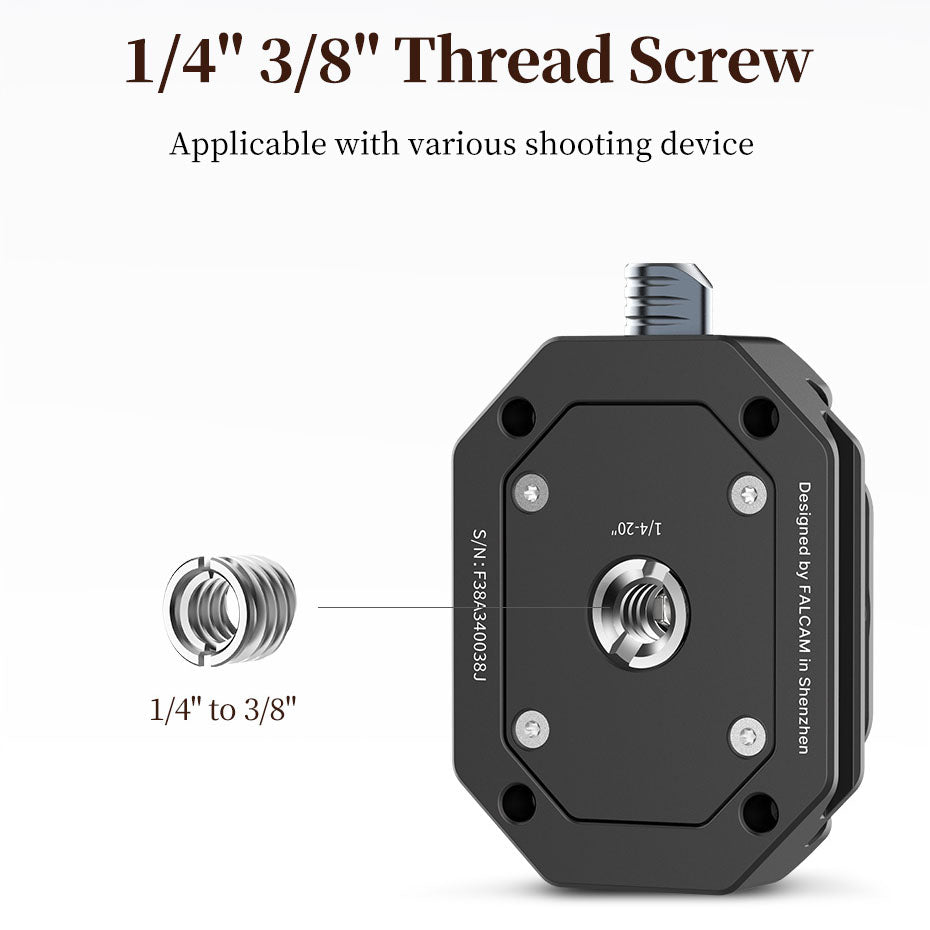 FALCAM 2270 F38 1/4 &amp; 3/8 Quick Release Base Mount for Arca Swiss Plate Tripod Mount