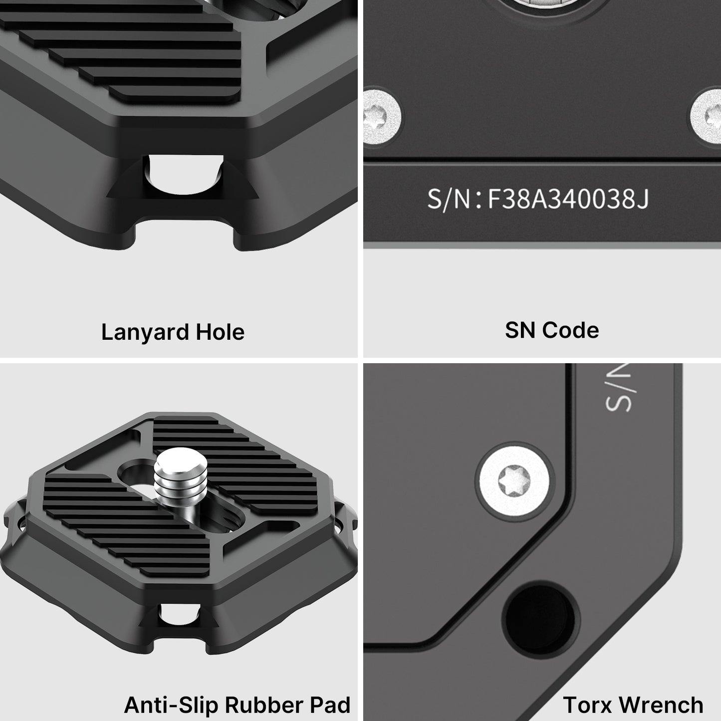 FALCAM 2268 F38 1/4 &amp; 3/8 Quick Release Base Mount + Top Cap Quick Switch Kit for Arca Swiss Plate Tripod Mount