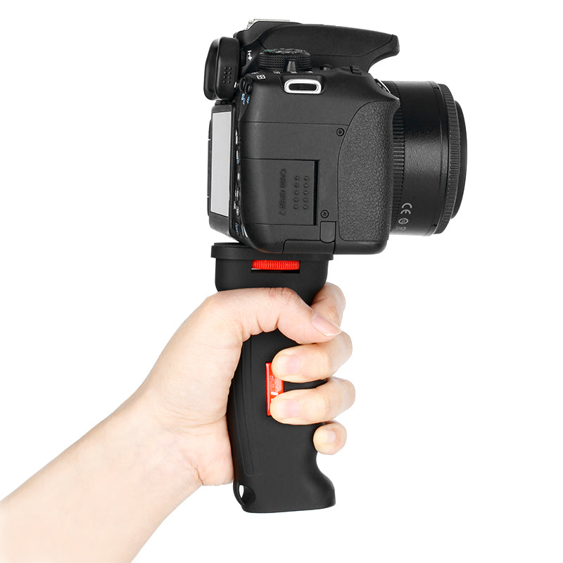 Uniqkart R003 for Gopro Action Camera DSLR SLR Camera Smartphone Stabilizer 1/4 Screw Vlog Handle Anti-Shock Hand Grip