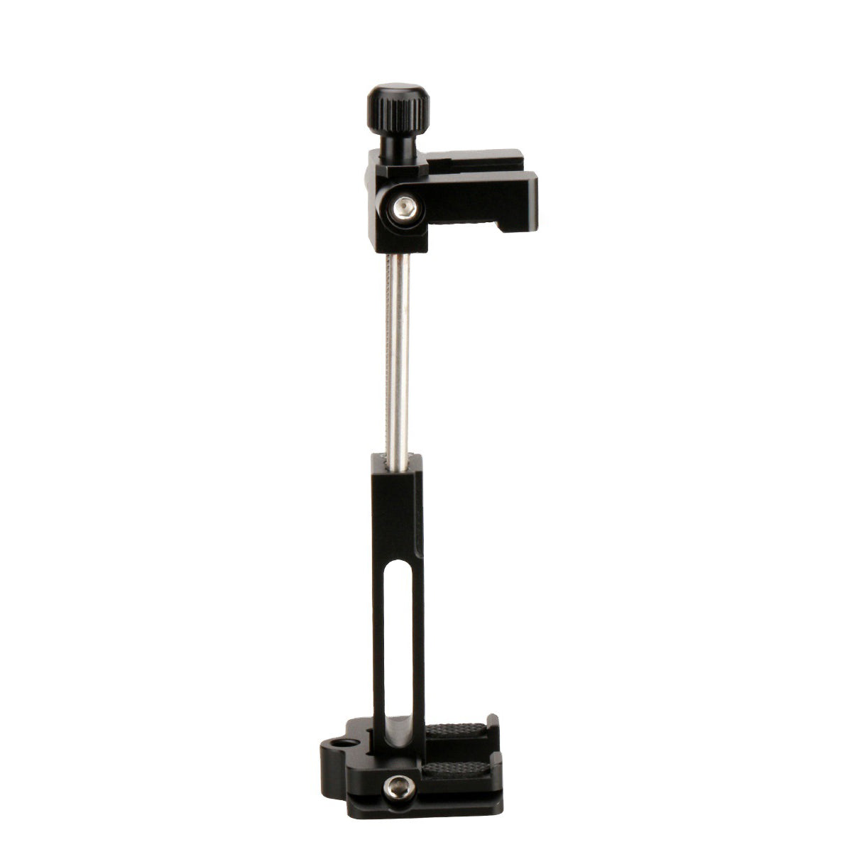 Uniqkart ST-03 Metal Phone Tripod Mount with Cold Shoe Universal Clip Holder for Smartphone Microphone Light