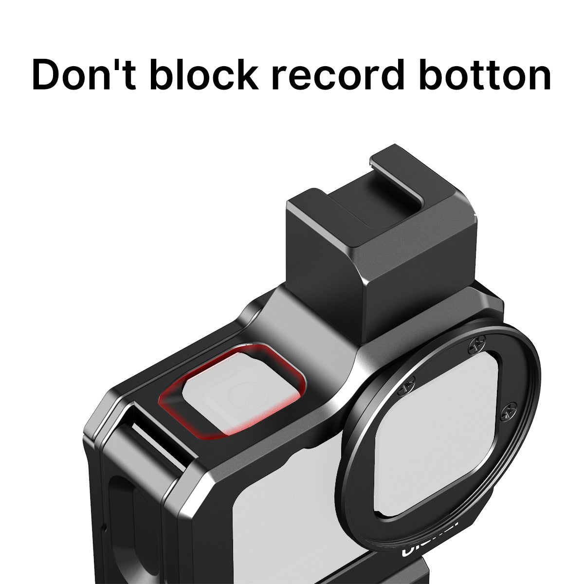 ULNAZI G9-5 Metal Cage for GoPro 9 Frame Case with 52mm Filter Adapter Extend Cold Shoe Mount for Mic Fill Light