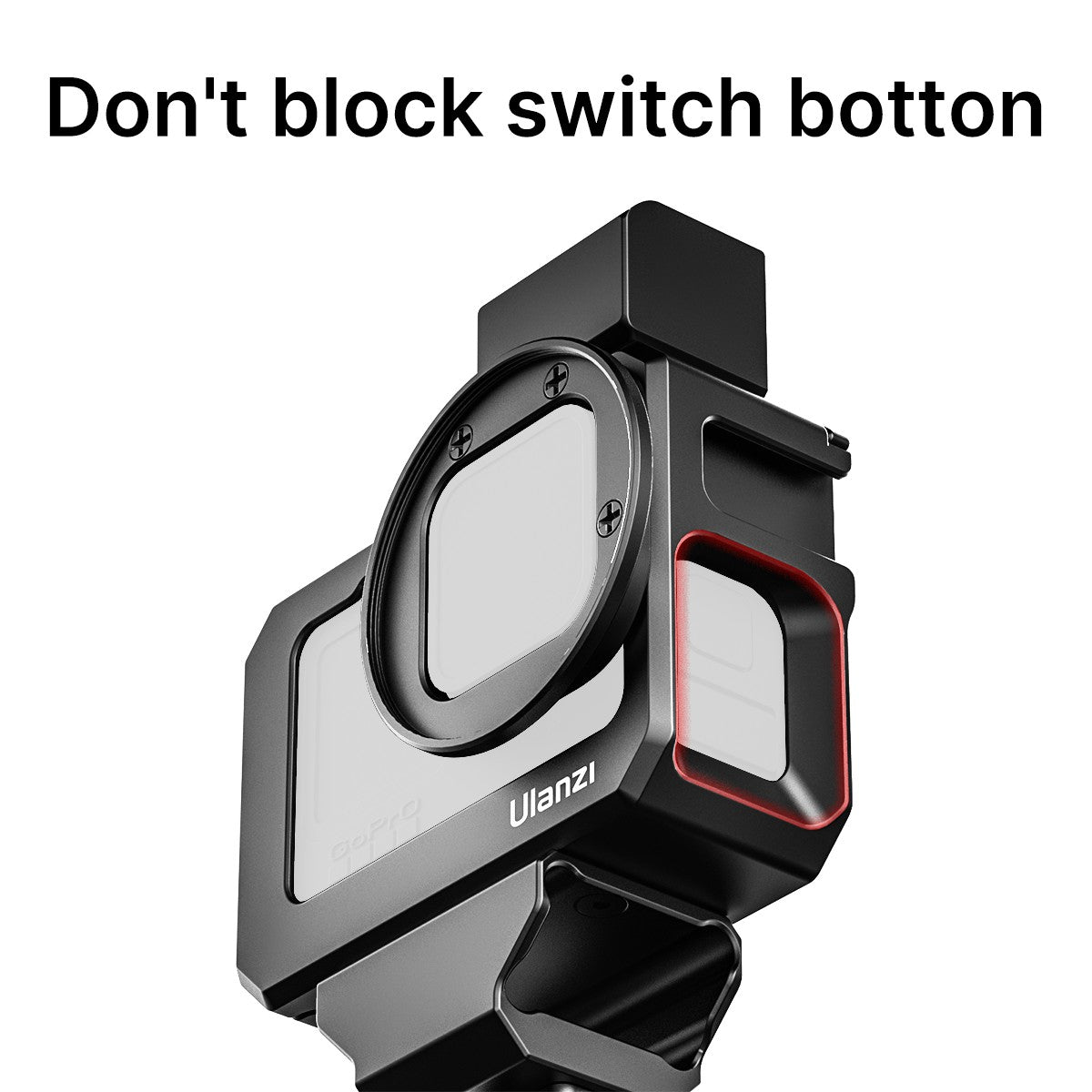 ULNAZI G9-5 Metal Cage for GoPro 9 Frame Case with 52mm Filter Adapter Extend Cold Shoe Mount for Mic Fill Light